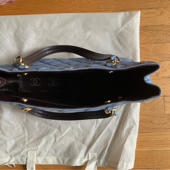 Authentic Chanel Rafia Denim Tote💕 - Picture 14 of 15
